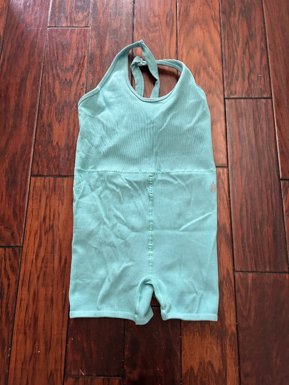 Free People Movement Rib Romper Color Adrift M/L Biketard Slim Fit